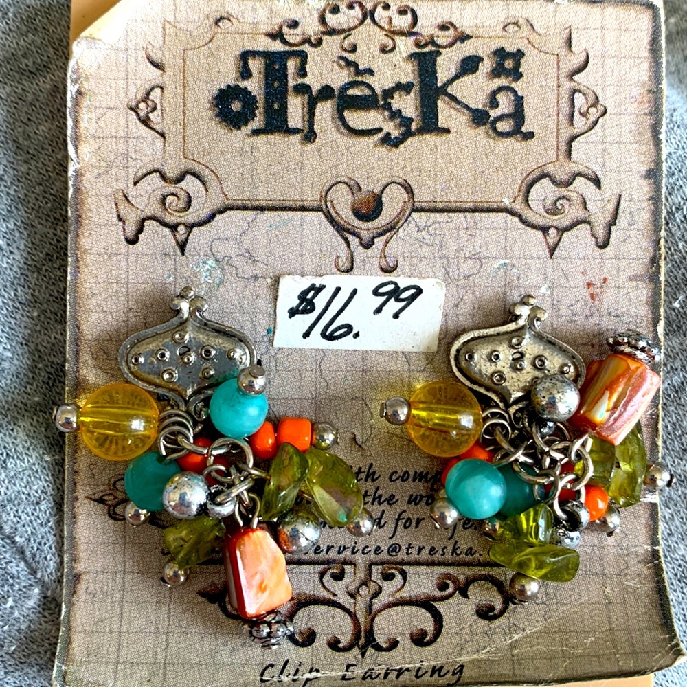 Treska multicolor earrings brand new